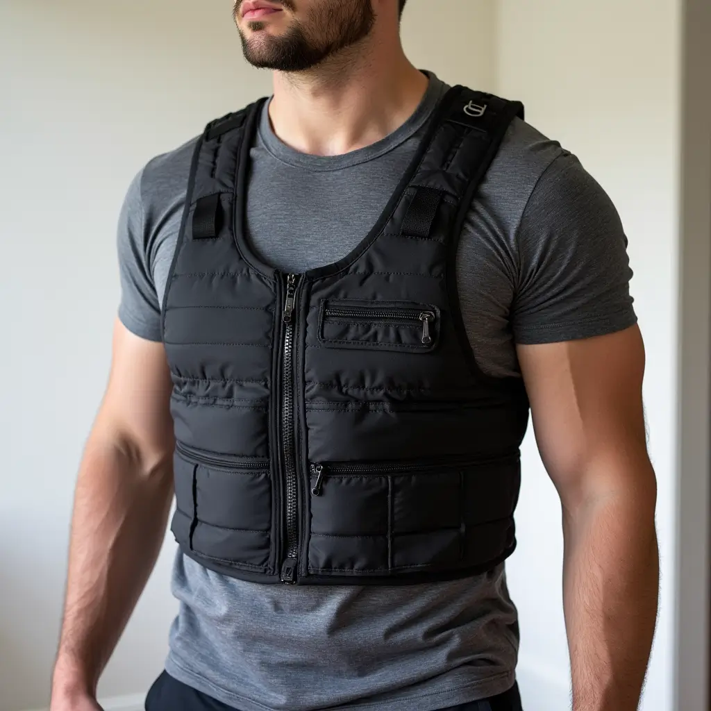 BAGAIL Weighted Vest with phone pouch – front view