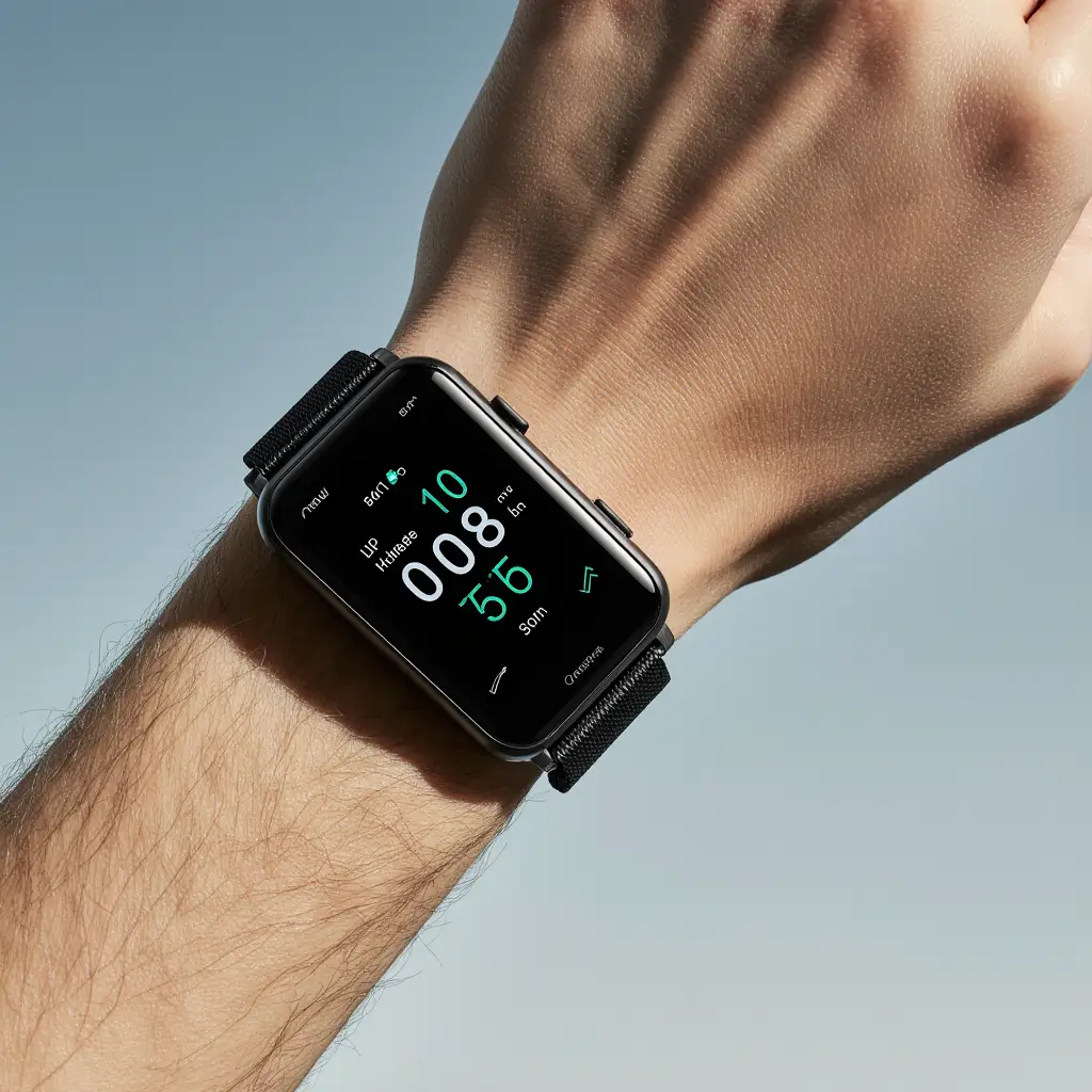Amazfit Helio Strap fitness band with 24/7 health tracking and 10-day battery life