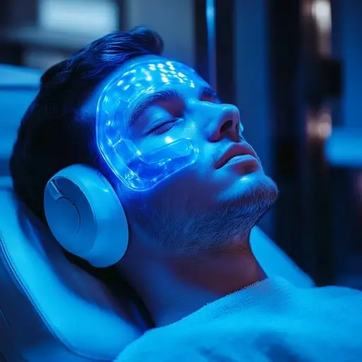 Red light therapy device improving skin and muscle recovery